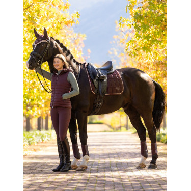 Calça LeMieux grip nos joelhos Isabelle feminina Ameixa escura Violeta