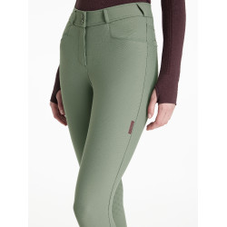 Calça LeMieux grip nos joelhos Isabelle feminina Alecrim Verde