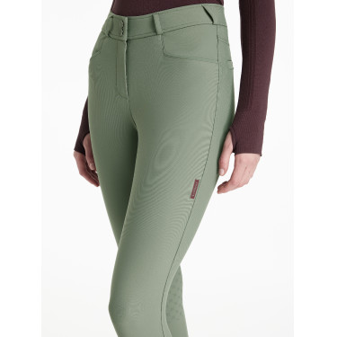 Calça LeMieux grip nos joelhos Isabelle feminina Alecrim Verde