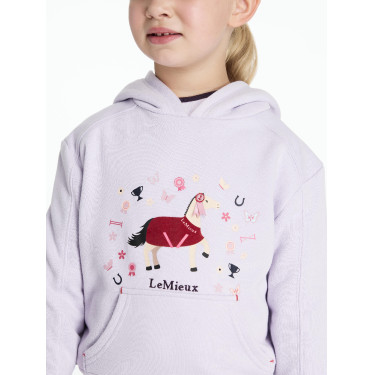 Camisola com capuz Mini LeMieux Romi Lilás Camisola com capuz Mini LeMieux Romi Lilás