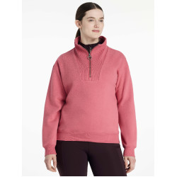 Suéter LeMieux gola com zíper Keira feminino Arando Rosa