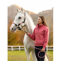 Suéter LeMieux gola com zíper Keira feminino Arando Rosa