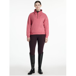 Suéter LeMieux gola com zíper Keira feminino Arando Rosa