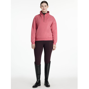 Suéter LeMieux gola com zíper Keira feminino Arando Rosa