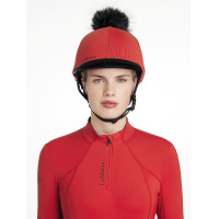 Gorro com pompom removível LeMieux Clássico Chilli Vermelho Gorro com pompom removível LeMieux Clássico Chilli Vermelho