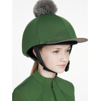 Gorro com pompom removível LeMieux Clássico Verde hunter