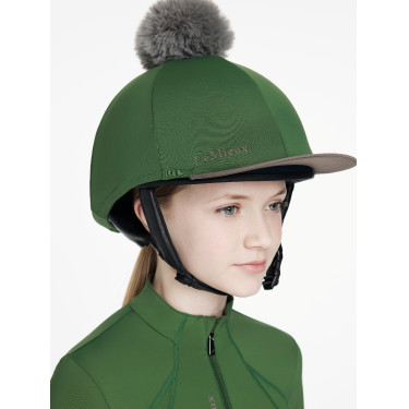 Gorro com pompom removível LeMieux Clássico Verde hunter