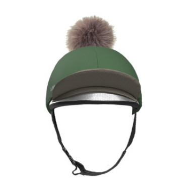 Gorro com pompom removível LeMieux Clássico Verde hunter Gorro com pompom removível LeMieux Clássico Verde hunter