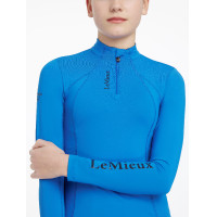 Camada base LeMieux Young Rider Classique de mangas compridas Azul Benetton Camada base LeMieux Young Rider Classique de mangas compridas Azul Benetton