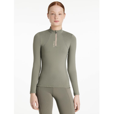 Camada base LeMieux Young Rider Classique de mangas compridas Alecrim Verde