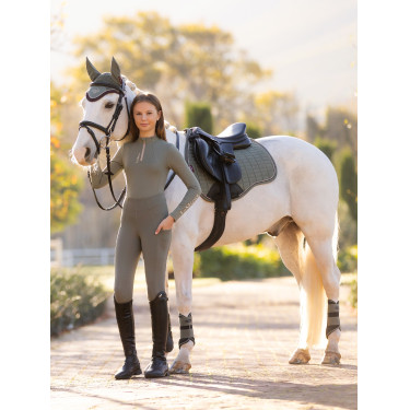 Camada base LeMieux Young Rider Classique de mangas compridas Alecrim Verde