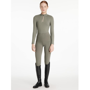 Camada base LeMieux Young Rider Classique de mangas compridas Alecrim Verde
