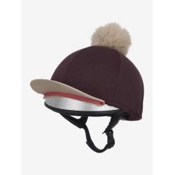 Gorro com pompom removível LeMieux Clássico Ameixa escura Violeta Gorro com pompom removível LeMieux Clássico Ameixa escura Violeta