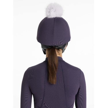 Gorro com pompom removível LeMieux Clássico Zimbro Violeta Gorro com pompom removível LeMieux Clássico Zimbro Violeta