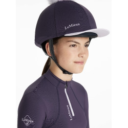 Gorro com pompom removível LeMieux Clássico Zimbro Violeta Gorro com pompom removível LeMieux Clássico Zimbro Violeta