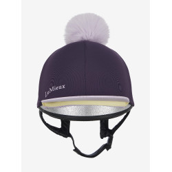 Gorro com pompom removível LeMieux Clássico Zimbro Violeta Gorro com pompom removível LeMieux Clássico Zimbro Violeta