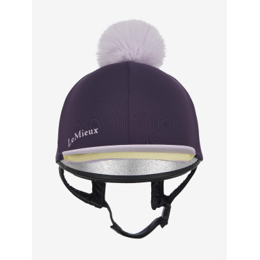 Gorro com pompom removível LeMieux Clássico Zimbro Violeta Gorro com pompom removível LeMieux Clássico Zimbro Violeta
