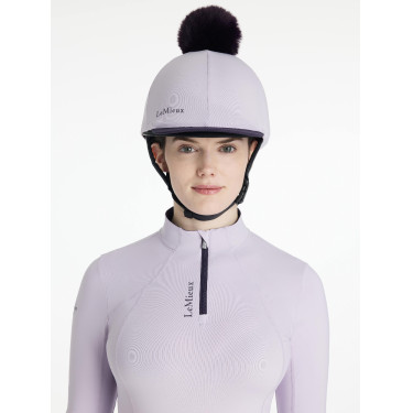Gorro com pompom removível LeMieux Clássico Lilás Violeta