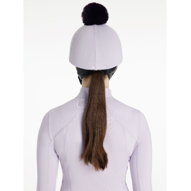 Gorro com pompom removível LeMieux Clássico Lilás Violeta
