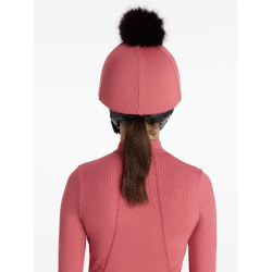 Gorro com pompom removível LeMieux Clássico Arando Rosa