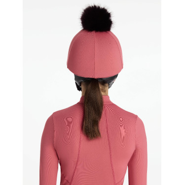 Gorro com pompom removível LeMieux Clássico Arando Rosa