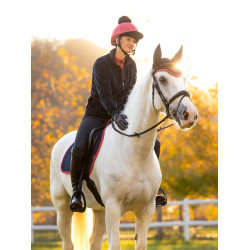 Gorro com pompom removível LeMieux Clássico Arando Rosa