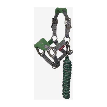 Cabeçada e guia Mini LeMieux Vogue Verde hunter Cabeçada e guia Mini LeMieux Vogue Verde hunter