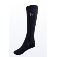 Meias Harcour Aiko pack de 3 Cacau / preto / tartan