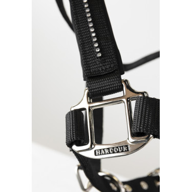 Cabeção e guia Harcour Amour Preto Cabeção e guia Harcour Amour Preto