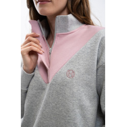 Sweat Harcour Ambre Cinzento mesclado / rosa-claro