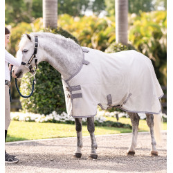 Camisa anti-moscas Horseware Amigo Bug Rug Pony Prata / cinza titânio / prata