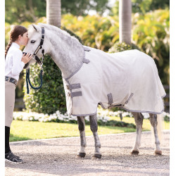 Camisa anti-moscas Horseware Amigo Bug Rug Pony Prata / cinza titânio / prata