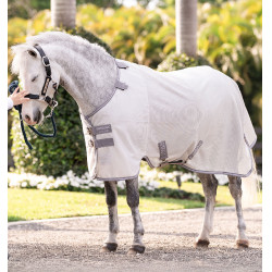 Camisa anti-moscas Horseware Amigo Bug Rug Pony Prata / cinza titânio / prata