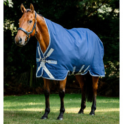 Capa Horseware Rhino Wug Turnout 0g Preto / cinza titânio / azul clássico Capa Horseware Rhino Wug Turnout 0g Preto / cinza titânio / azul clássico