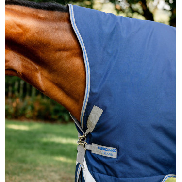 Capa Horseware Rhino Wug Turnout 0g Preto / cinza titânio / azul clássico Capa Horseware Rhino Wug Turnout 0g Preto / cinza titânio / azul clássico