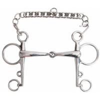 Freio Pelham bocal inteiro...