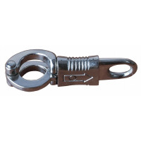 Mosquetão anti-pânico T de T Aço niquelado Prata