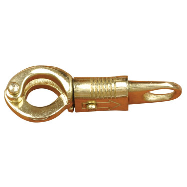 Mosquetão anti-pânico T de T Latão Ouro