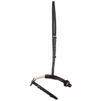 Muserola de corda e couro T de T Preto Muserola de corda e couro T de T Preto