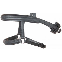 Muserola mista francesa / alemã T de T Preto