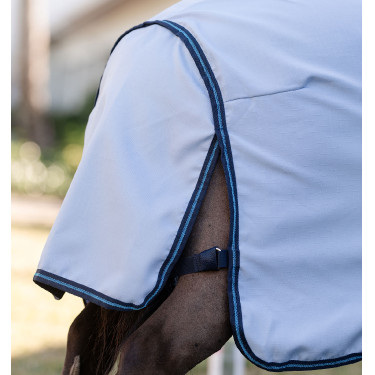 Capa Horseware com pescoço resistente a rasgos Amigo para mini Azul céu / marinho / azul elétrico Capa Horseware com pescoço resistente a rasgos Amigo para mini Azul céu / marinho / azul elétrico