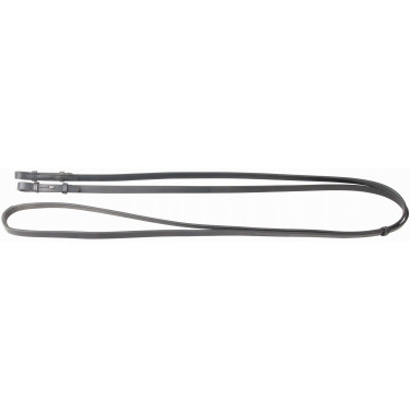 Rendas de bridão em couro liso T de T Preto