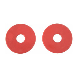 Anilhas de borracha para embocadura T de T Vermelho