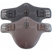 Cinta de barrigueira curta T de T Castanho escuro Cinta de barrigueira curta T de T Castanho escuro