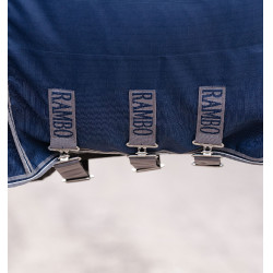 Capa de box Horseware Rambo Optimo 0g Marinho / tempestade / cinza prateado Azul-marinho