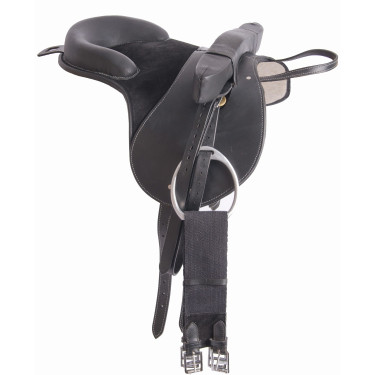 Sela bardette de couro equipada T de T Sela bardette de couro equipada T de T