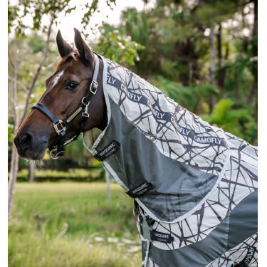 Capa antimoscas Horseware Amigo CamoFly 0g Estampa camuflada / cinza Capa antimoscas Horseware Amigo CamoFly 0g Estampa camuflada / cinza