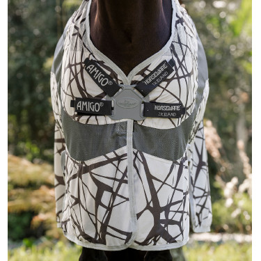 Capa antimoscas Horseware Amigo CamoFly 0g Estampa camuflada / cinza Capa antimoscas Horseware Amigo CamoFly 0g Estampa camuflada / cinza