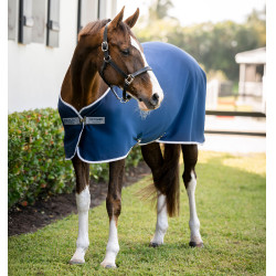 Camisa secante Horseware Amigo Jersey 0g Marinho / cinza titânio / prata