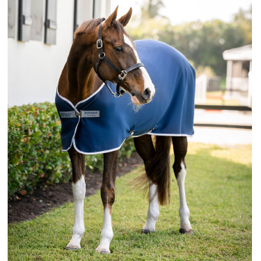 Camisa secante Horseware Amigo Jersey 0g Marinho / cinza titânio / prata Camisa secante Horseware Amigo Jersey 0g Marinho / cinza titânio / prata